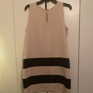 Tan and black urban outfitters mini dress